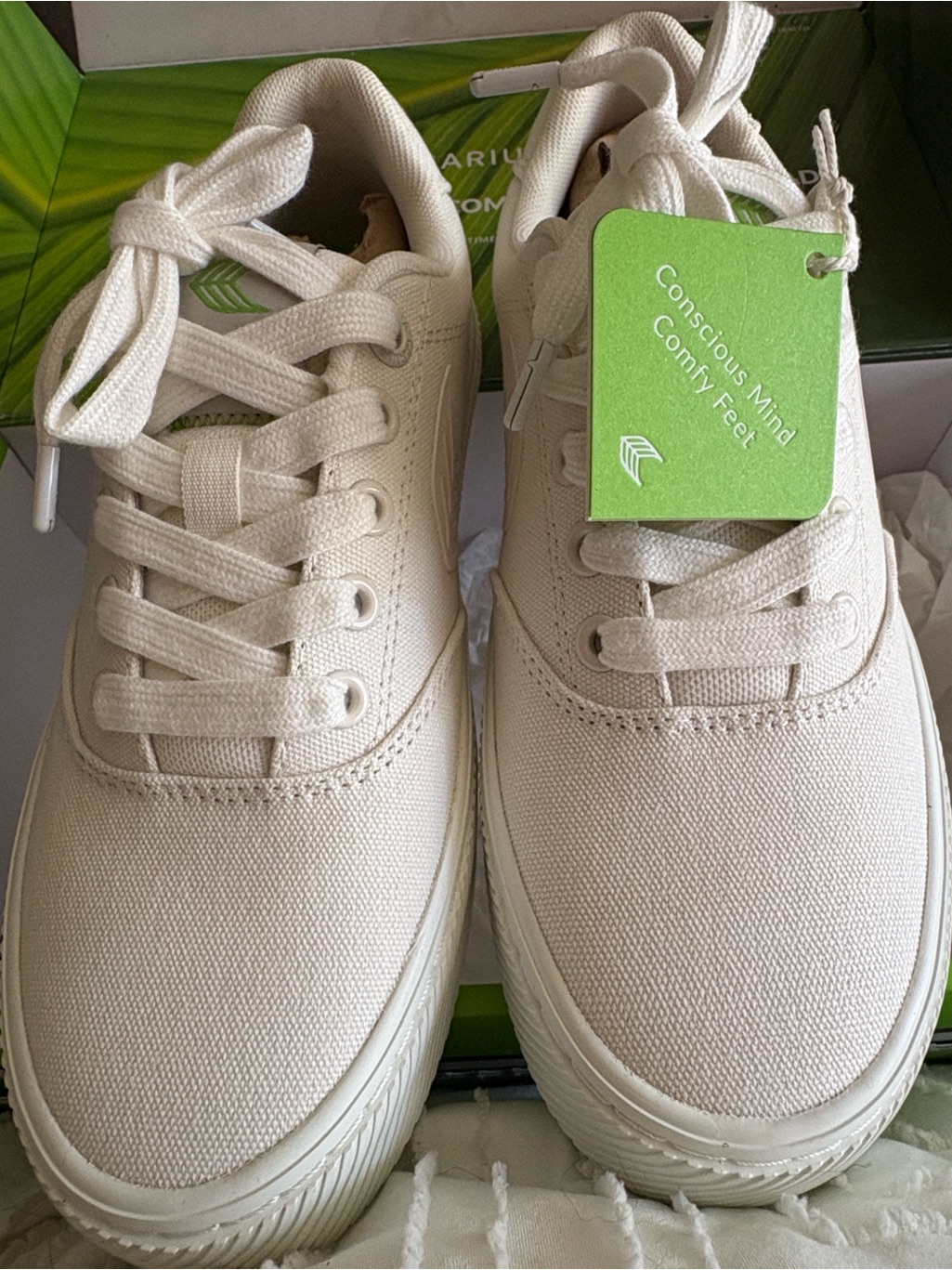 Cariuma Off White Canvas Platform Sneakers — image 2 of 4